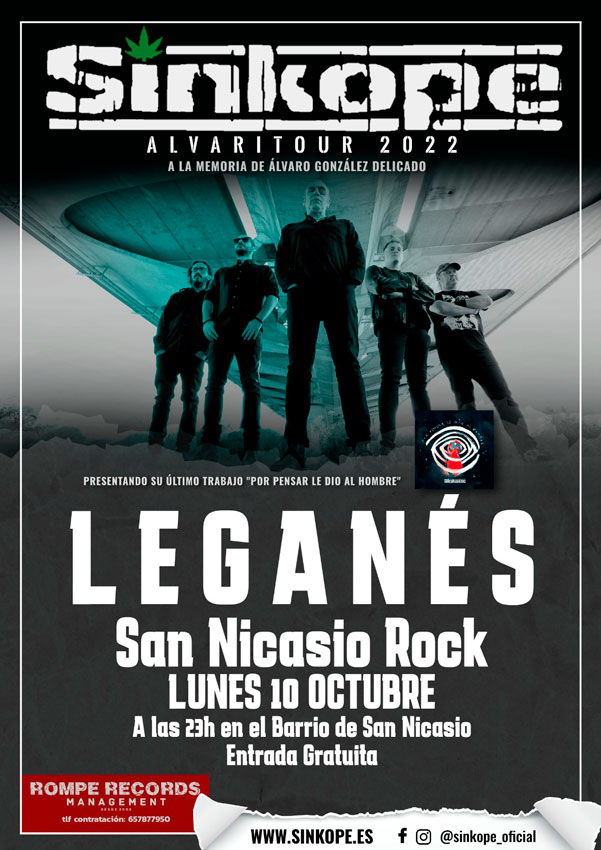 Fiestas y conciertos gratuitos en Madrid Cartel-leganes